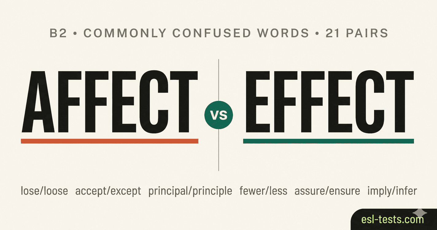 Affect vs Effect and 20 More Pairs